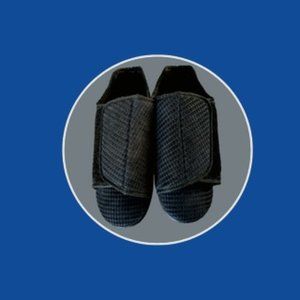 Silverts Men's Shoes Black Velcro Size 12 Hip as Hell